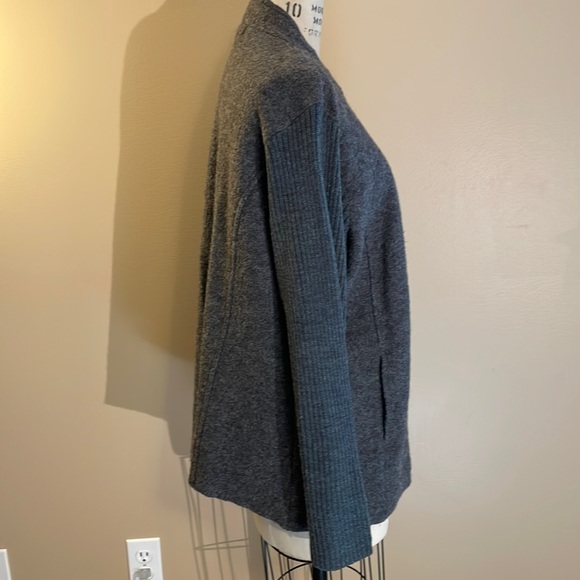 Carole Little wool grey cardigan with zipper - Picture 6 of 8